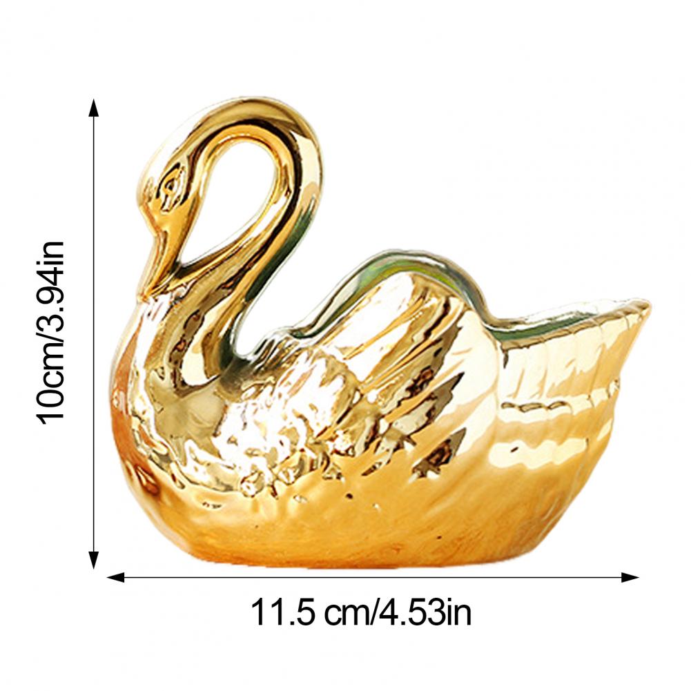 Schwanen-Schreibtischornament Eleganter Schwanen-Kerzenhalter Vielseitiges Keramikornament für Hydrokulturpflanzen Sukkulenten Schreibtisch