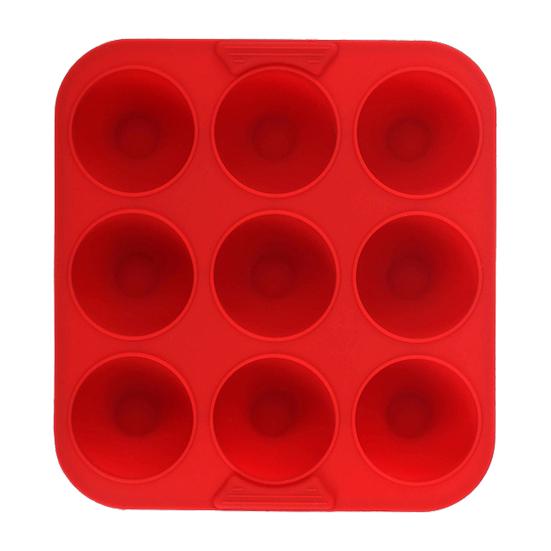 9-hulls silikonkakeform Matkvalitets firkantet bakeform for kaker, iskrem, gelé Slipplett Høy temperaturbestandig DIY bakeverktøy