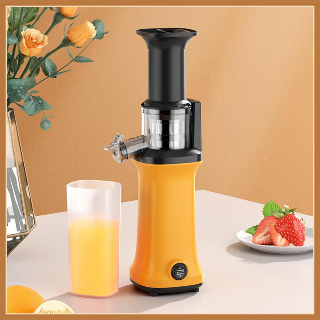 Slow Masticating Juicer Easy to Clean Large feed Slot for Sport Travel Orange