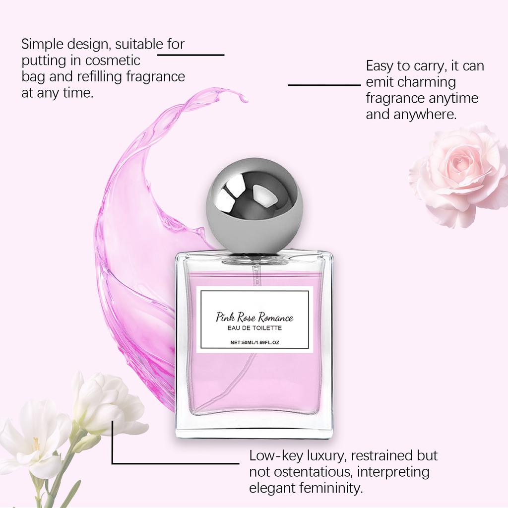 Rose Romance Eau ToilettePheromone PerfumeEau ToiletteSpray For WomenRose Buds1.7 Fl OZ / 50ml