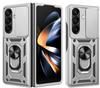 Heavy Duty Shockproof Phone Cases for Samsung Galaxy Z Fold 7 6 5 4 Cover with Sliding Lens Camera Protector Rugged Ring Bracket