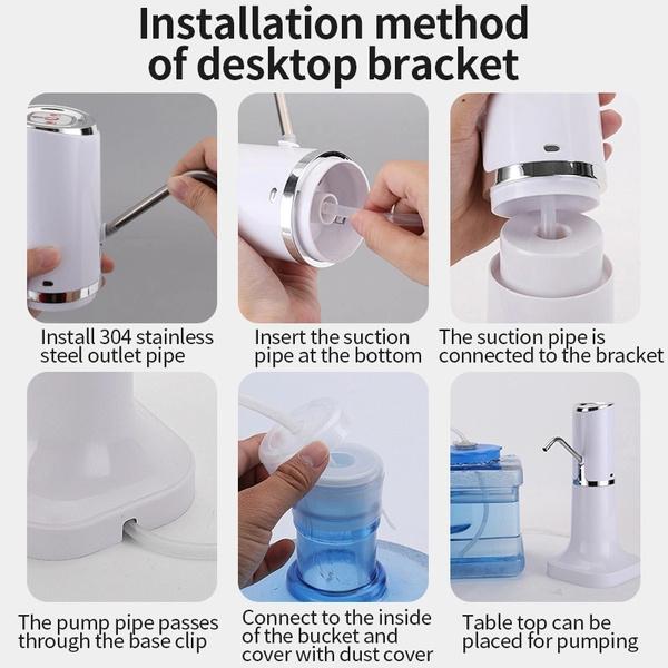 Water Pump Dispenser Water Bottle Pump Mini Barreled Water Electric Pump USB Charge Automatic Portable Bottle Switch