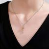 Collana a Forma di Madre che Abbraccia, Pezzo Unico in Acciaio Inossidabile 316, Stile Cartone Animato Carino, Placcata K, alla Moda, Mix Bicolore, Versatile per Uso Quotidiano e Sportivo