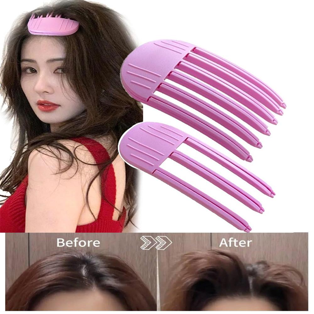 BEPAN 2Pcs Volumizing Hair Clips for Fluffy Bangs No Crease Hair Root Lifting Clips for Natural Puffy Lazy and Seamless Hairstyle