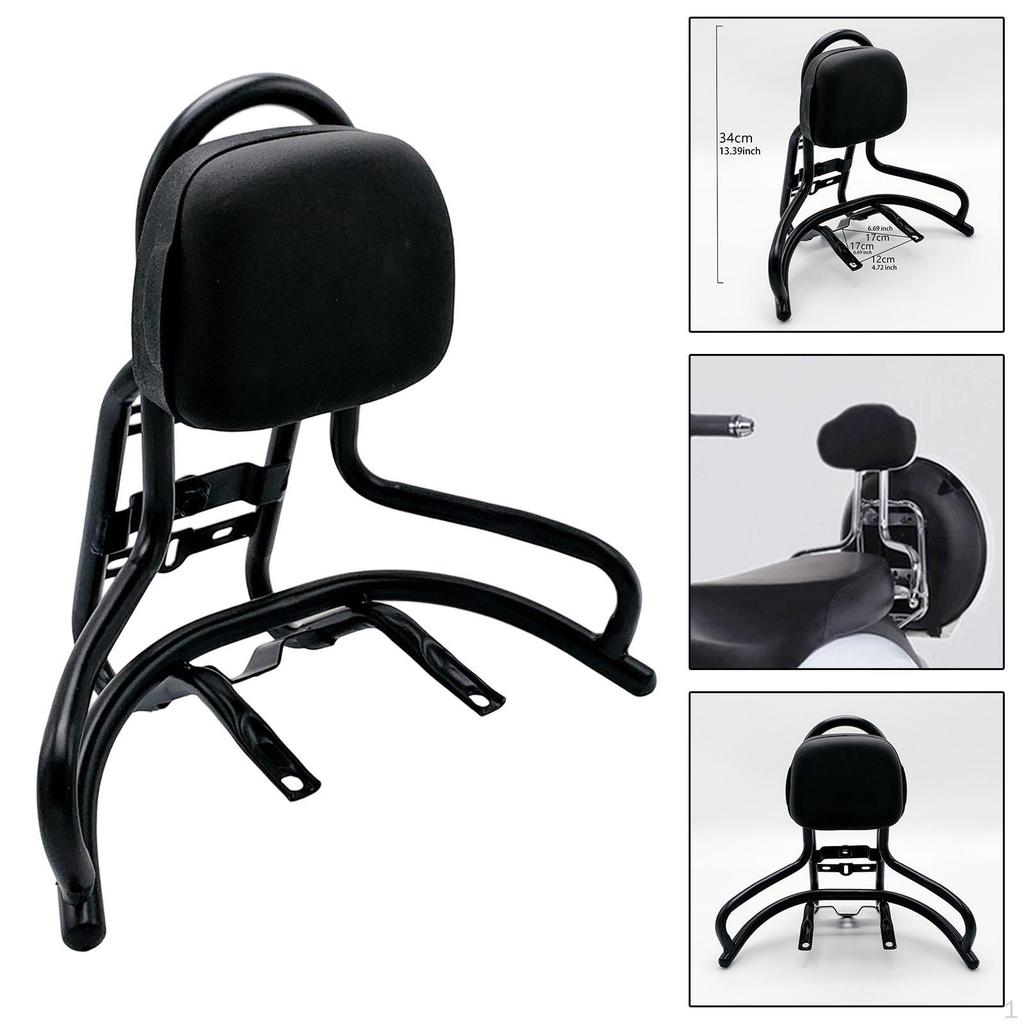 Backrest Rear Back Pad Luggage Carrier Bracket Rack Motorcycle Accessories
