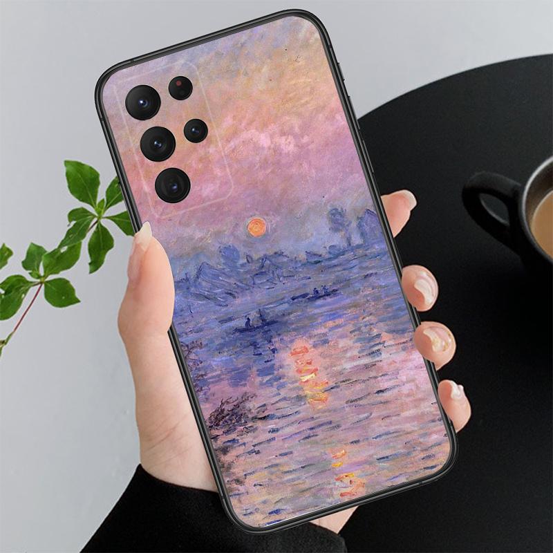 Claude Monet Garden Lotus Phone Case For Samsung Galaxy A52S A04S A21S A33 A23 A13 A14 A32 A52 A53 A54 A51 A71 M51