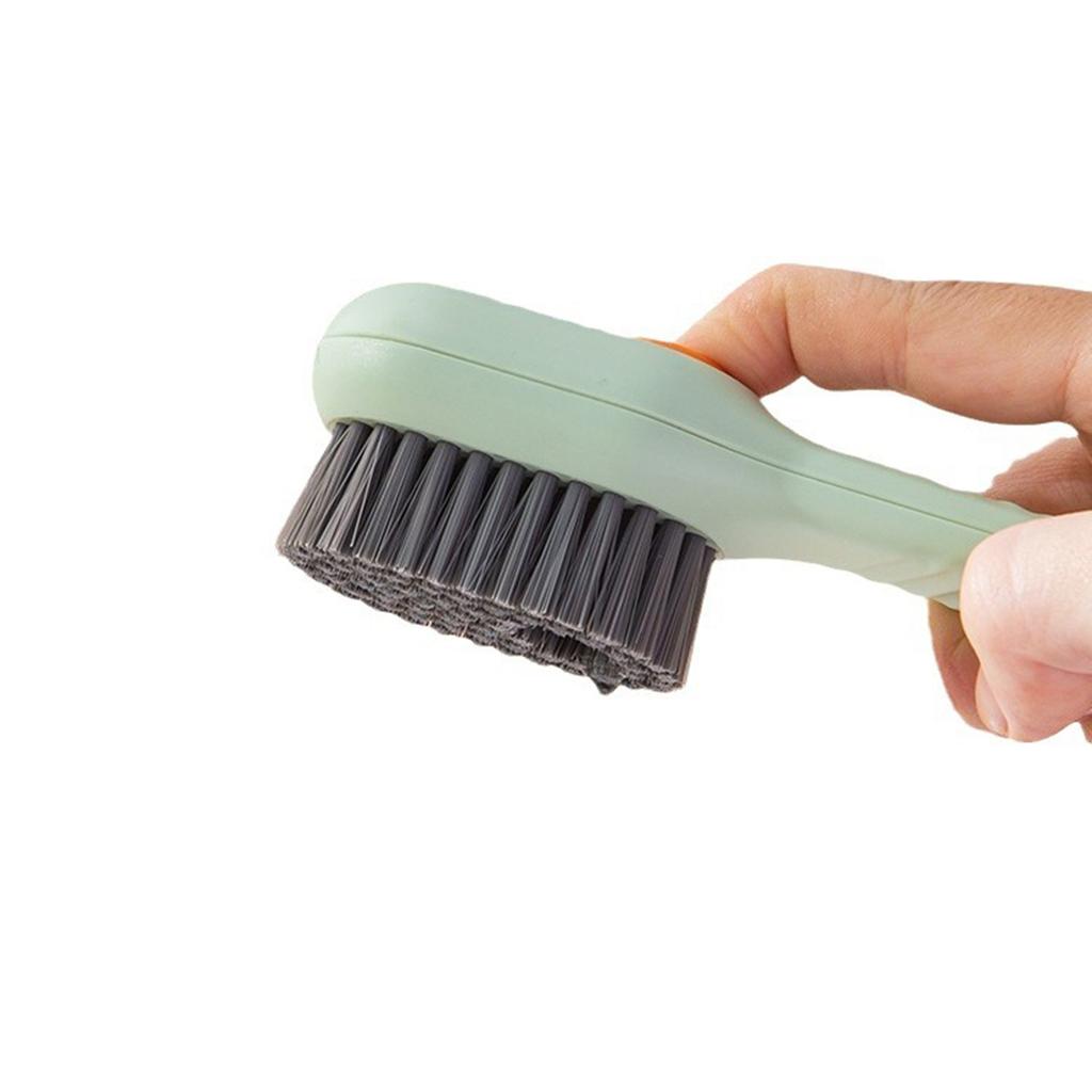 1/2pcs Shoes Brush Automatic Liquid Discharge Multifunction Press Out Shoes Cleaner Soft Bristles Clothes Brushes Cleaning Tool