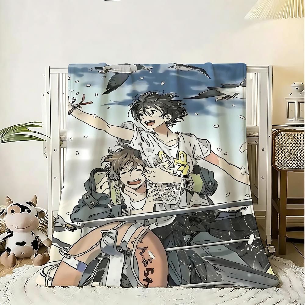 Anime Stranger by the Shore Throw 240g Flannel Blanket Lightweight Soft Skin-friendly Summer Thin Throw Blanket