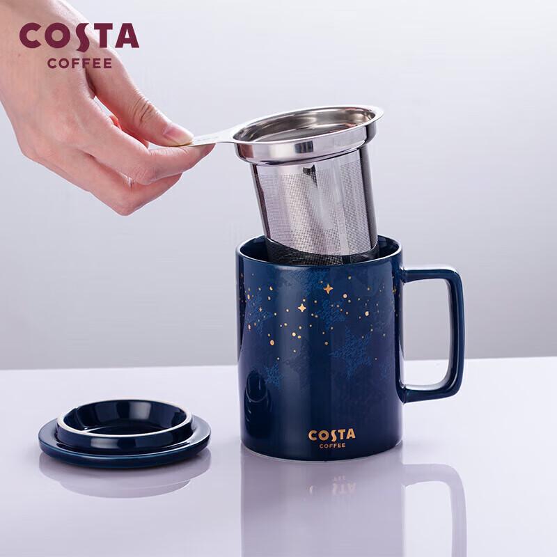 COSTA Ceramic Mug with Tea Infuser and Lid