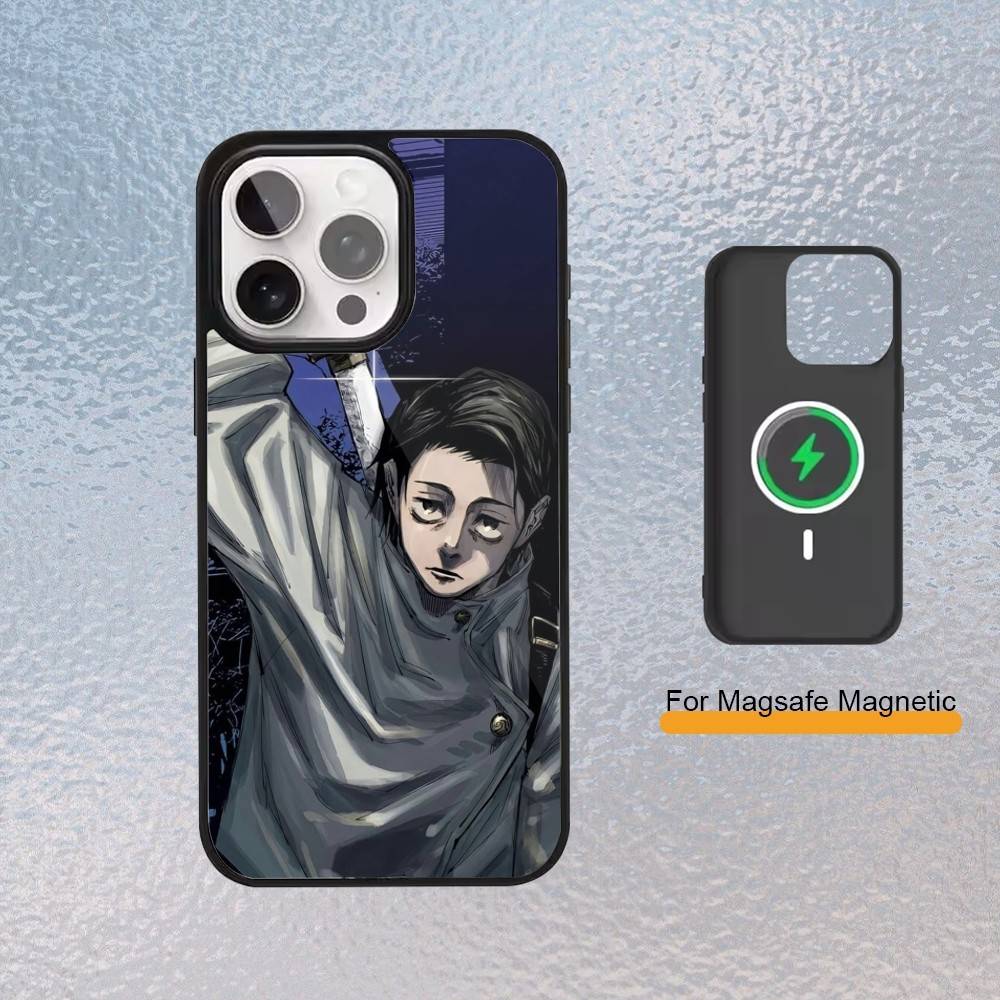 Okkotsu Yuta Jujutsu K-Kaisen Phone Case for iPhone 17,16,15,14,13,12,11 Plus,Pro Max Magnetic Wireless Charging Cover
