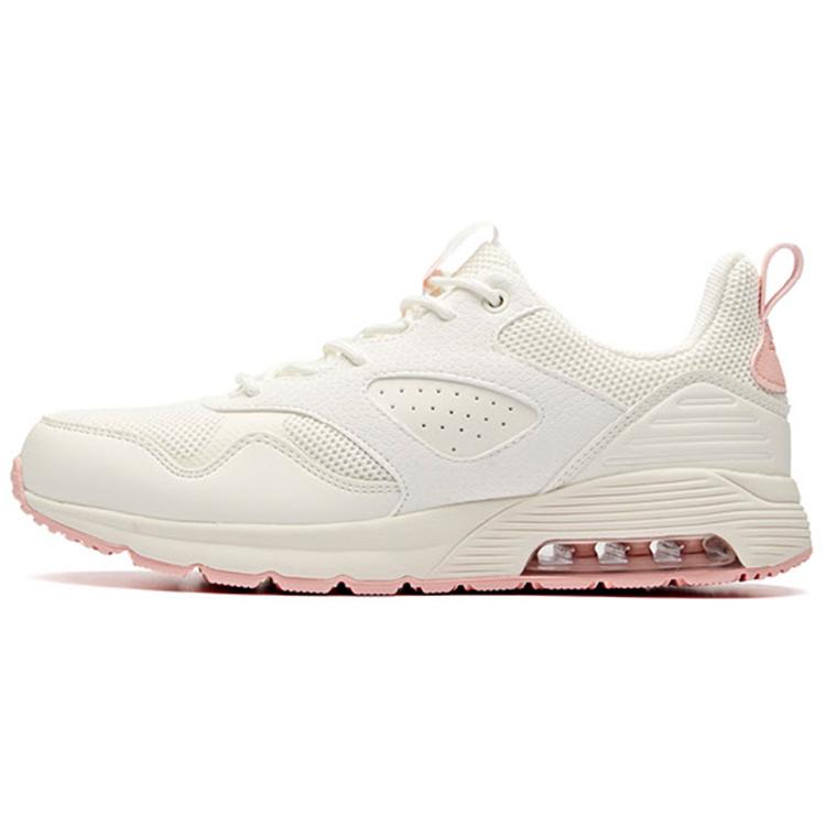 Anta Variety Training Collection Anti-Slip And Wear-Resistant Lightweight Low-Top Running Shoes Women's White Pink 12917775-1