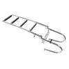 4 Step Boat Pontoon Ladder 316 Stainless Steel Anti Slip Folding Telescoping Deck Ladder with Pedal Hand Railing for