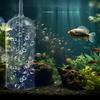 Anti-Splash Design Fish Tank Oxygen Aerator Transparent Glass Air Stone  Water Grass Tank