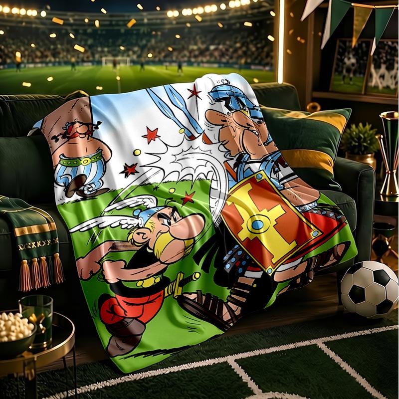 Asterix Friends Blanket Lightweight Flannel Bedding Blanket Perfect for Travel, Camping, Living Rooms, Offices, Sofas, Fan Christmas gift