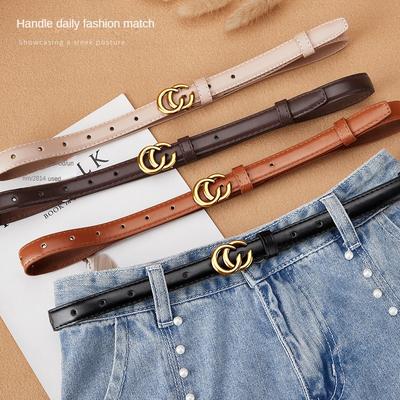 Belt Women's Versatile High-Quality Waist Jeans Belt Retro Suit Double C Fashion Belt