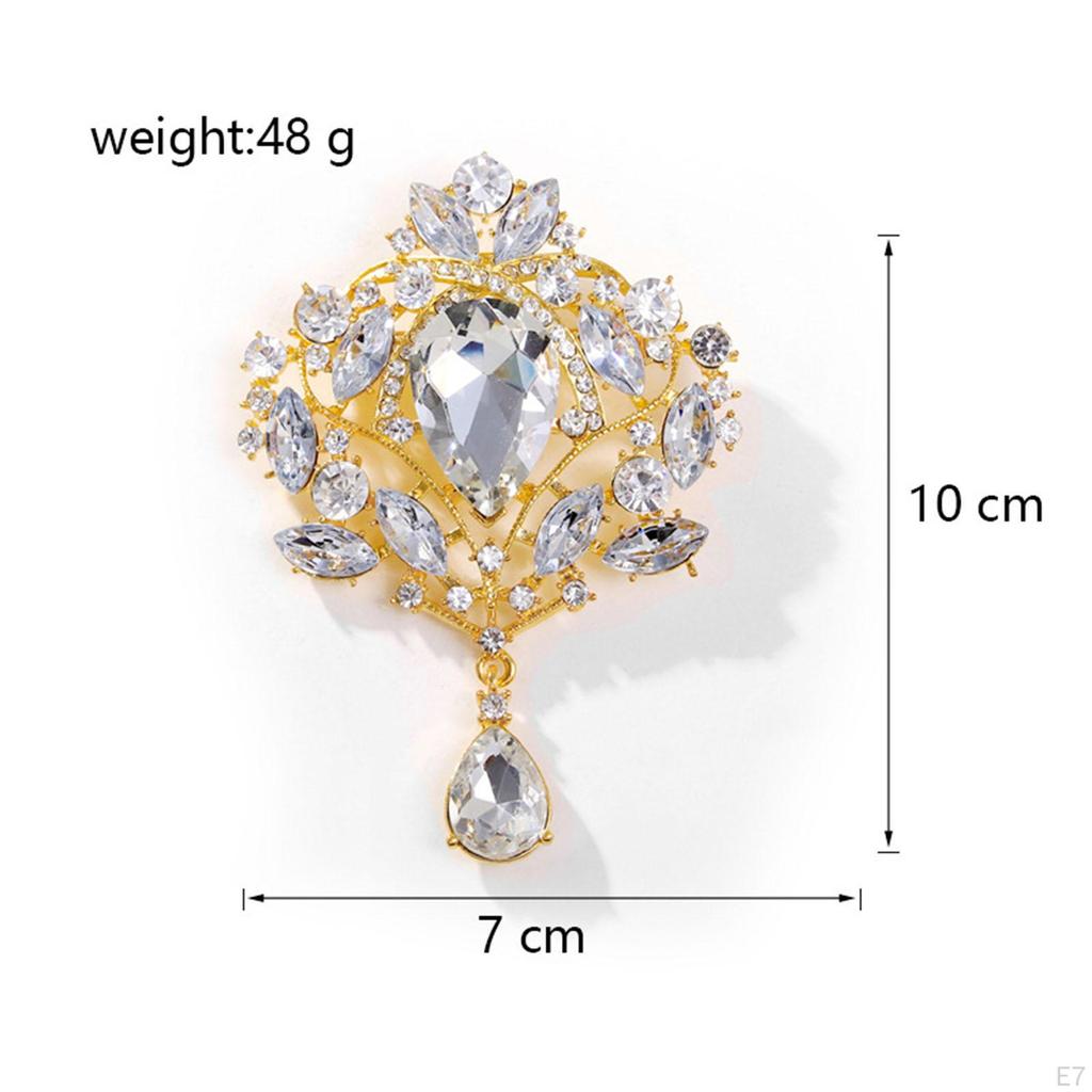 Rhinestone Brooches, Crystal Brooch, Costume Accessories, Jewelry, Women Decorative Pin for