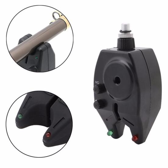 Fishing Bite Alarm Electronic Intelligent ABS Easy To Install Angling Bite Indicator for Fishing Rod