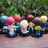 7 sztuk Toppery na tort BTS Zestaw postaci Figurki Akcji Zabawki, Mini Figurki Lalki BTS Akcesoria na Imprezę Urodzinową Samochód Biurko Dekoracje Urodzinowe BTS