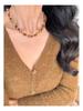 Elegant Tiger's Eye Beaded Necklace for Autumn and Winter