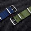 Nylon Ribbed Strap 20mm Watch Band for Seiko Watch Band for Samsung Watch Strap Nylon Buckle Replace Bracelet Watch Accessories