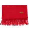 Korean Style Women's Winter Red Tassel Scarf - Imitation Cashmere Warm Gift