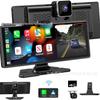 10.26" CarPlay Navigation & 4K Dual Dash Cam with Reversing Image