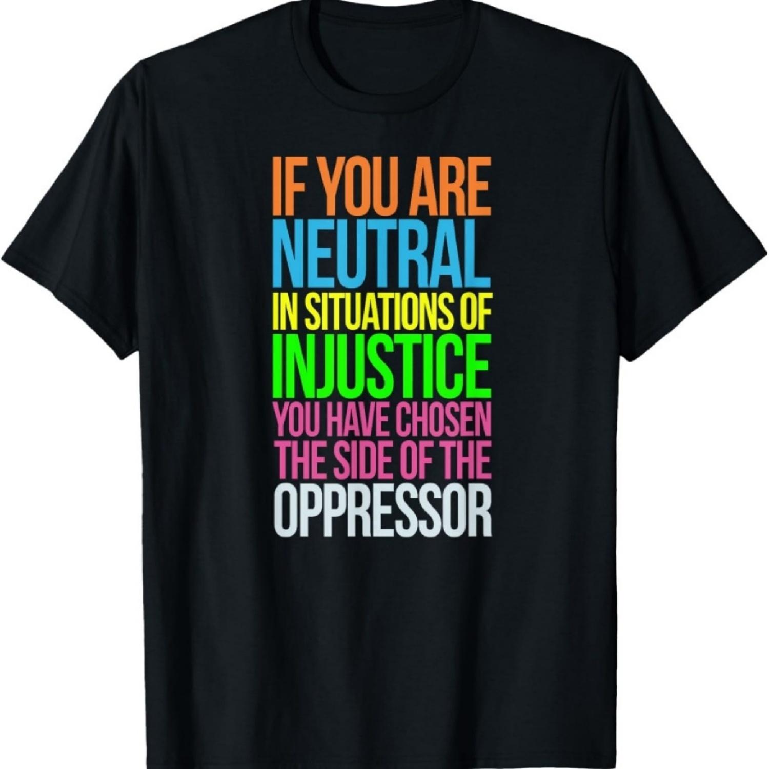 Если вы нейтральны в ситуациях, футболка «Равенство беженцев» S