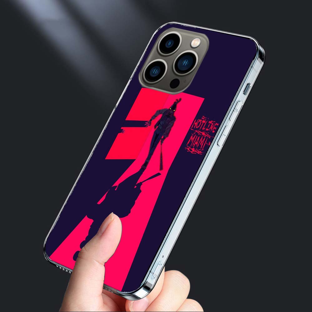 Game Hotline Miami Phone Case For Iphone 16E 15 Pro 14 Plus 17E 16 17 Pro Max Air 11 12 13 Mini Shockproof Capa Cute Cover TP