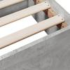 Bed Frame with Drawers Concrete Grey 75 x 190 cm Engineered Wood
