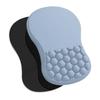Ergonomic Memory Foam Mouse Pad Wrist Rest Support with Non Slip Base and Honeycomb Cushion Design for Office Home Use