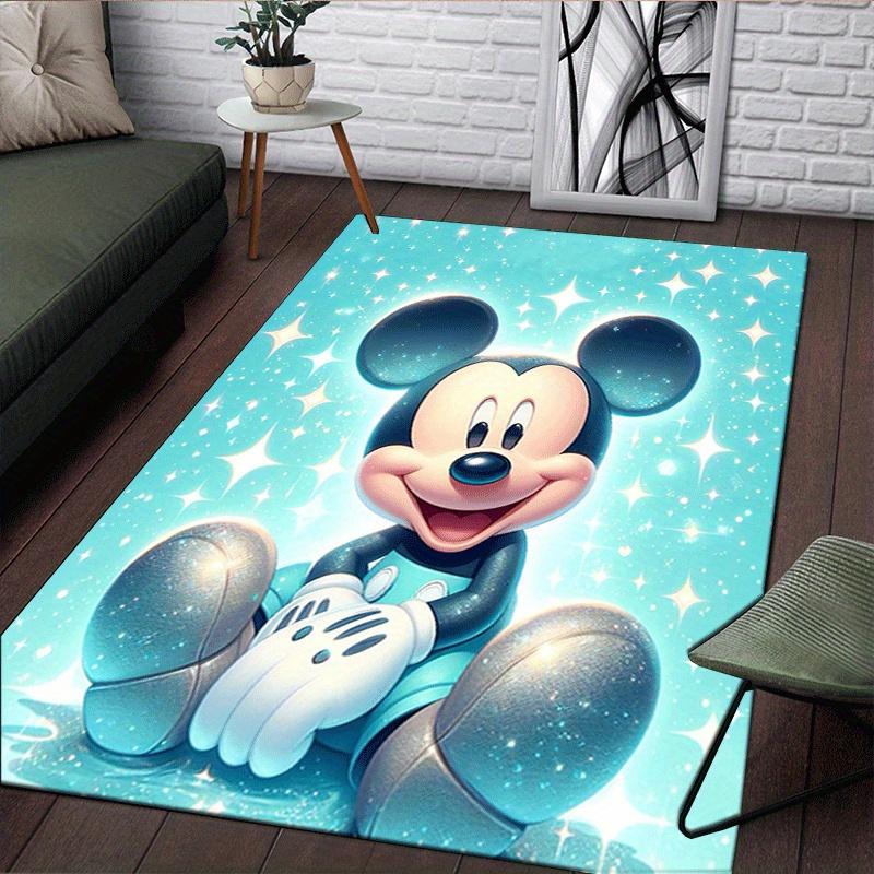 1pc Mickey Pattern Area Rug Soft Flannel Floor Mat for Living Room,Office,Bedroom and Carpet