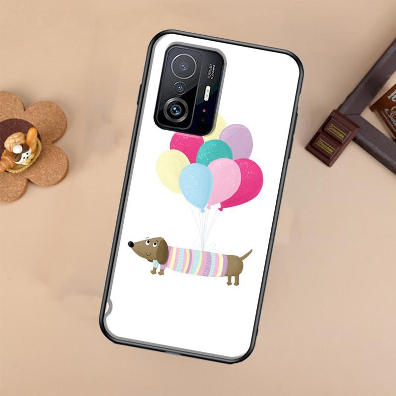 Cartoon Dachshund Sausage Dog Case For Xiaomi POCO X7 X6 X5 X3 Pro F3 F5 F6 M6 Pro 13 14 Ultra 11T 12T 13T 14T Pro Cover