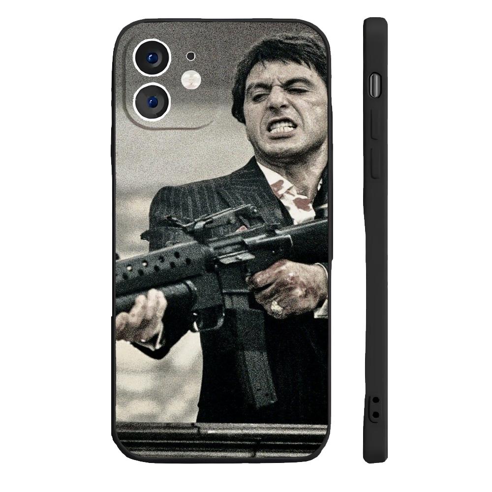 T-Tony M-Montana S-Scarface Phone Case For iPhone 17 16 15 11 12 14 13 Pro Max Mini X XR 7 8 Plus SE4 17E Shockproof Soft Cover