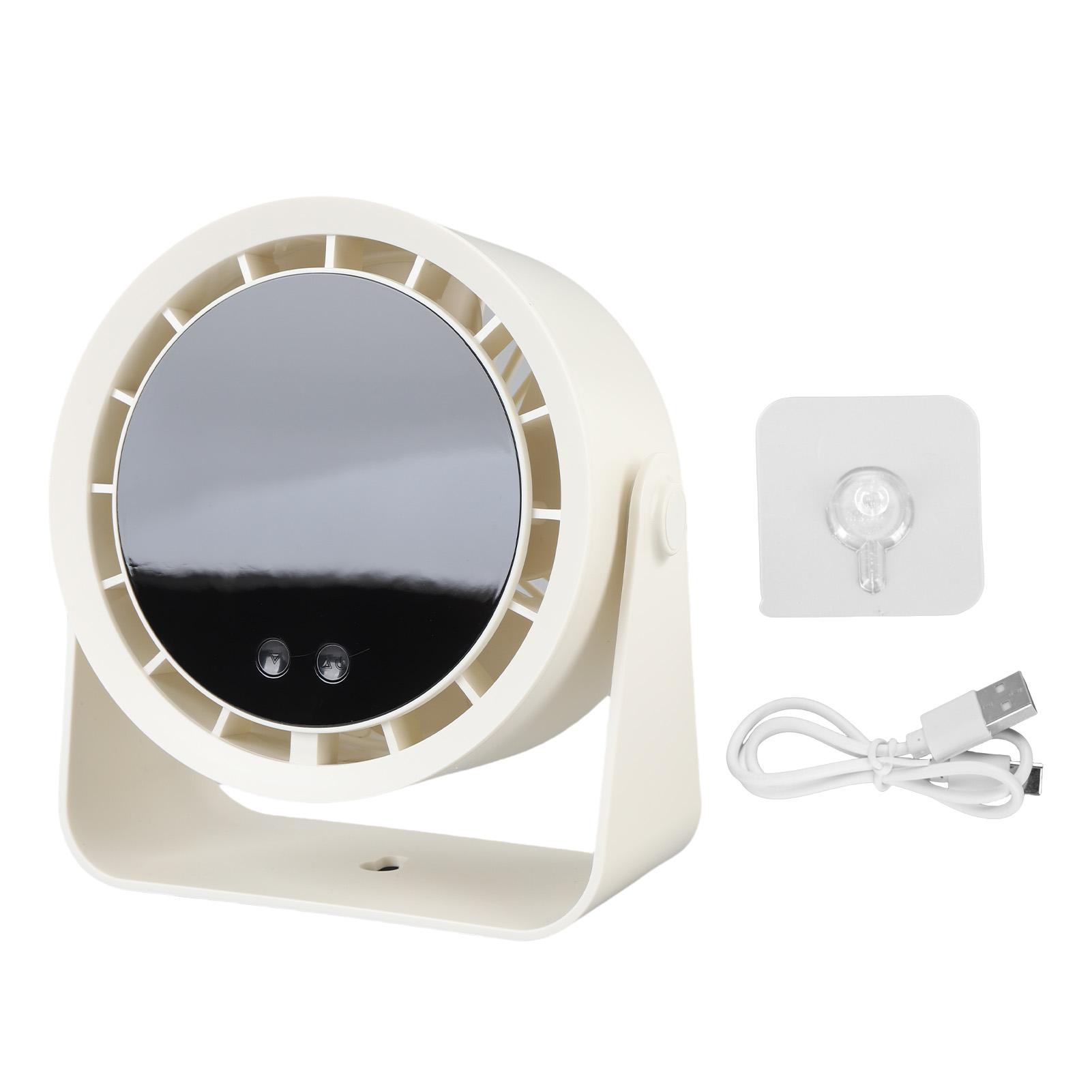 

Desk Turbo Fan 2400mAh Rechargeable 100 Speeds Portable Air Circulator Fan Digital Display Wall бежевый