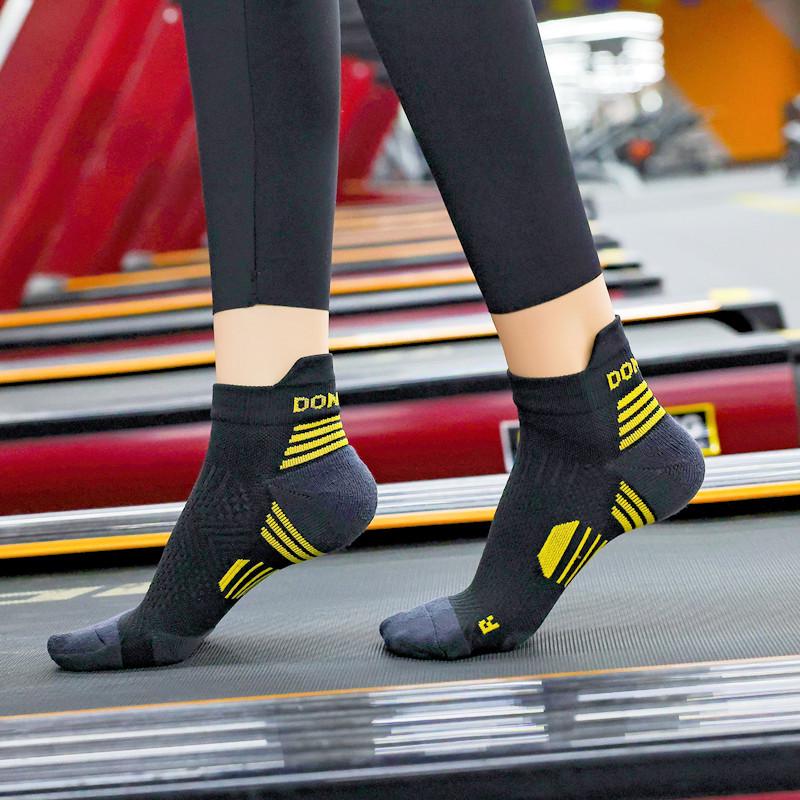 Unisex Marathon Running Socks: Thickened Towel Bottom, Low-Cut Design, Ideal for Fitness and Sports