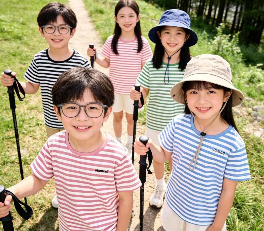 2026 Kids' Classic Summer Short Sleeve Striped Cotton T-Shirt