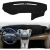 Dashboard Cover Dash Cover Mat Pad Fit For Hyundai Sonata 2009 2010 With Cutout For Sensor (09-10 Black)