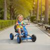 Pedal Go-Kart with PP Wheels, Steel Frame, 30kg Load Capacity for Boys and Girls Ages 2-5, Blue
