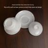 Large Raw Jade Porcelain Gaiwan: Suspended, rotatable, cool to touch. 