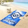 Name Custom Tampa Bay Rays Logo Print Beach Towel, Large Soft Quick Dry Towel for Beach Camping Swimming
