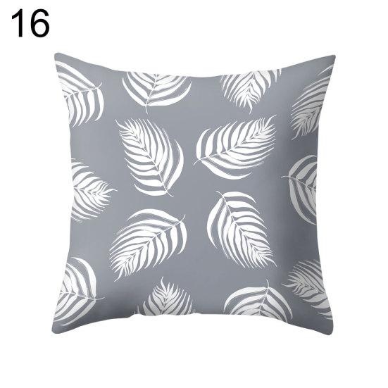 Grå geometrisk firkantet putebeskytter etui Putetrekk Sengetøy Artikler