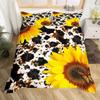 Flower Animal Nature Theme Three-Piece Quilt Cover Digital Printing Bedding Set Bed Cover