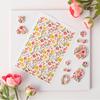 Clay Water Transfer Paper for DIY Clay Earring Jewelry, Floral Clay Transfer Sheet Flower Paper for Pottery Enamel Decal