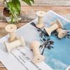 20PCS Wooden Empty Thread Spools 20PCS Natural Wire Weaving Bobbins  Sewing Machines