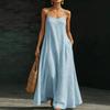 2026 summer dress beach suspender long dress loose and elegant casual long holiday style dress