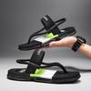 Fashion Summer New Slippers Men Flip Flops Beach Sandals Non-slip Casual Flat Shoes Slippers Indoor House Shoes for Men Outdoor Slides