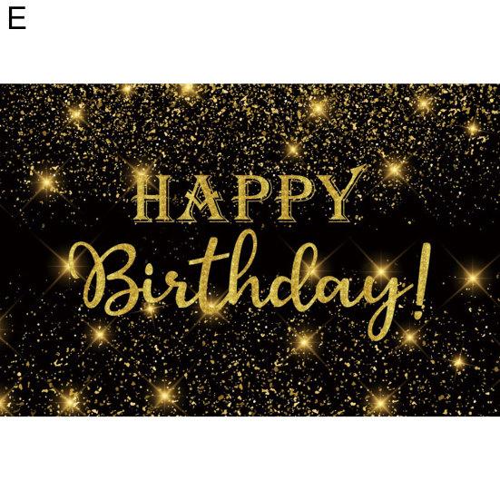 Happy Birthday Backdrop Banner Background Cloth Photo Props Party Decoration