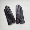 Womens Purple Sheepskin Gloves Fleece Lined Warm Fashion Commute Winter