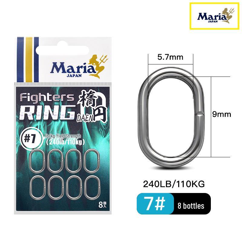 

Maria Strong Oval Double Loop Lure Ring Walker Minnow Connector