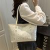 Large Capacity Tote Bag Fashion Trend Women's Shoulder Bag Commuter Versatile Student Class Handbag Women
